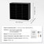 VEVOR Wood Literature Organizer Adjustable File Sorter 24 Compartments Black