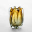 Solenne Handblown Glass Vase Amber & Green Ombre