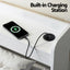 Bed Frame Single Size with Charging Ports and 2 Drawers AURA