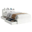 Bed Frame Single Size with Charging Ports and 2 Drawers AURA