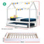 Artiss Bed Frame Wooden Trundle Daybed Kids House Frame White HOLY