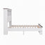 Artiss King Single Bed Frame with Storage Bookcase Headboard and Footboard, White