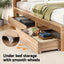 Double Bed Frame with 2 Drawers Bedroom Furniture
