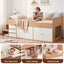 Artiss King Single Bed Frame with Storage, 3 Drawers and Two-Step Access, 2 Cabinets