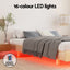 Bed Frame Double Size Floating Wooden Mattress Base Platform Timber ODIN
