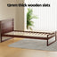 Bed Frame King Single Size Wooden Walnut WITTON
