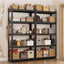Giantz 2-Rack Garage Shelving 1.6X0.8m MDF Warehouse Shelves Storage Rack Black
