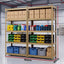 Giantz 2-Rack Garage Shelving 1.6X0.8m MDF Warehouse Shelves Storage Rack Yellow