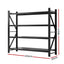 Giantz 2Mx1.8M Garage Shelving Warehouse Rack Pallet Racking Storage Shelf Black