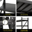 Giantz 4Mx1.8M Garage Shelving Warehouse Rack Black
