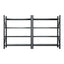 Giantz 4Mx2.4M Garage Shelving Warehouse Rack Black