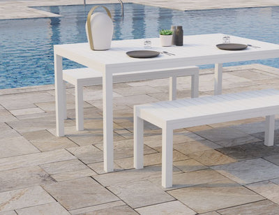 Halki Bench Seat - Outdoor - 120cm - White