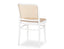 811 Hoffmann Chair - White - Cane Seat - Cane Backrest - by TON