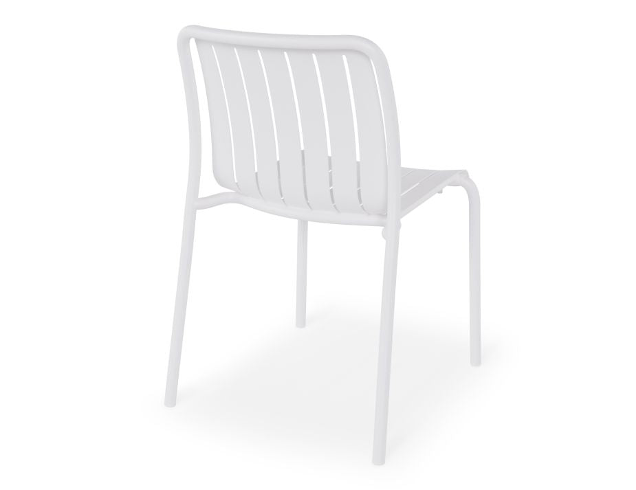 Roku Outdoor Dining Chair in Matt White - Roku Dining Chair - White