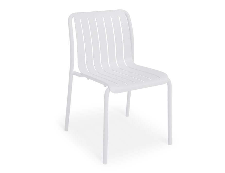 Roku Outdoor Dining Chair in Matt White - Roku Dining Chair - White