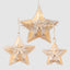 Tiff Gilt Stars Set of 3 Antique Gold