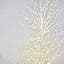 White Forest Light Up Tree with 1300 Lights 180cm