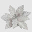 Pamile Clip on Poinsettia Silver