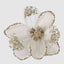 Faille Clip on Camellia Champagne