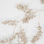 Glitter Leaf and Crystal Berry Garland Gold