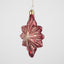 Majestic Scarlet Star Tree Decoration Red