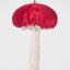 Mushroom Velvet Top Decoration Red