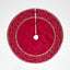 Silk Meander Tree Skirt Red