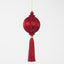 Silk Tassel Bauble Decoration Red