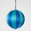 Silk Stripe Bauble Medium Blue & Turquoise