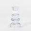 Lustre Glass Cut Candle Holder Clear
