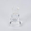 Lustre Glass Cut Candle Holder Clear