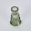 Lustre Glass Cut Candle Holder Green