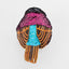 Jasper Clip on Sequin Bird Fuchsia
