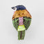Jasper Clip on Sequin Bird Gold