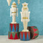 Giant Paper Star Nutcracker White & Gold