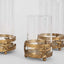 Golden Star Candle Stands Set of 3