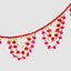 Maroc Pom Pom Garland Red & Fuchsia