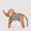 Khambadiya Handmade Elephant Gold & Fuchsia Large