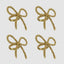 Tiffany Bow Napkin Ring Gold - Set of 4