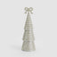 Tiffany Bugle Bead Tiered Cone Tree Large Silver