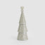 Tiffany Bugle Bead Tiered Cone Tree Large Silver