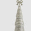 Tiffany Bugle Bead Tiered Cone Tree Large Silver