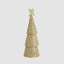 Tiffany Bugle Bead Tiered Cone Tree Large Gold