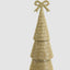 Tiffany Bugle Bead Tiered Cone Tree Large Gold