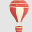 Mache Hot Air Balloon Large Red