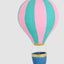 Mache Hot Air Balloon Large Pink Multi Stripe