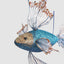 Merlin Fancy Fish Decoration Blue
