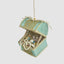 Treasure Chest Hanging Tree Decoration Teal Green