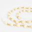 Felt Pompom Garland With Gold Beads Ivory