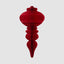 Paper Crest Finial Decoration Red